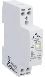 Citel DACN10-L21YG-275 Compact single-phase type 2 (or 3) surge protector - Monobloc