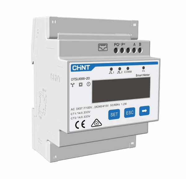 SUNGROW 3-PHASE METER DTSU666 for direct measurement up to 80A, 3-phase